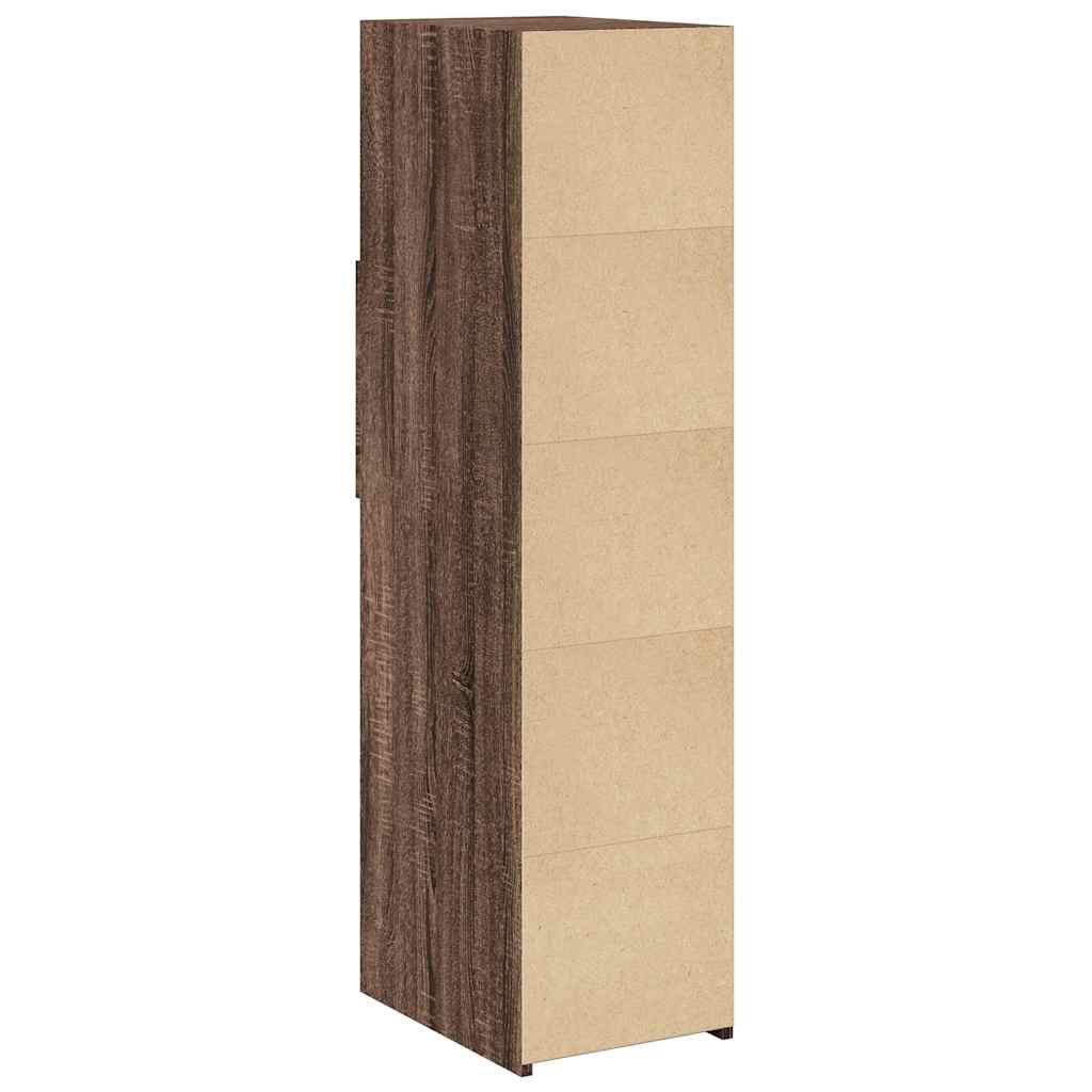 vidaXL Highboard Brown Oak 30x42.5x124 cm Engineered Wood 6