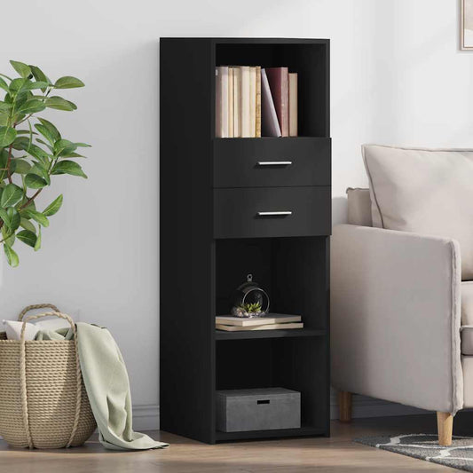 vidaXL Highboard Black 40x42,5x124 cm Engineered Wood 1