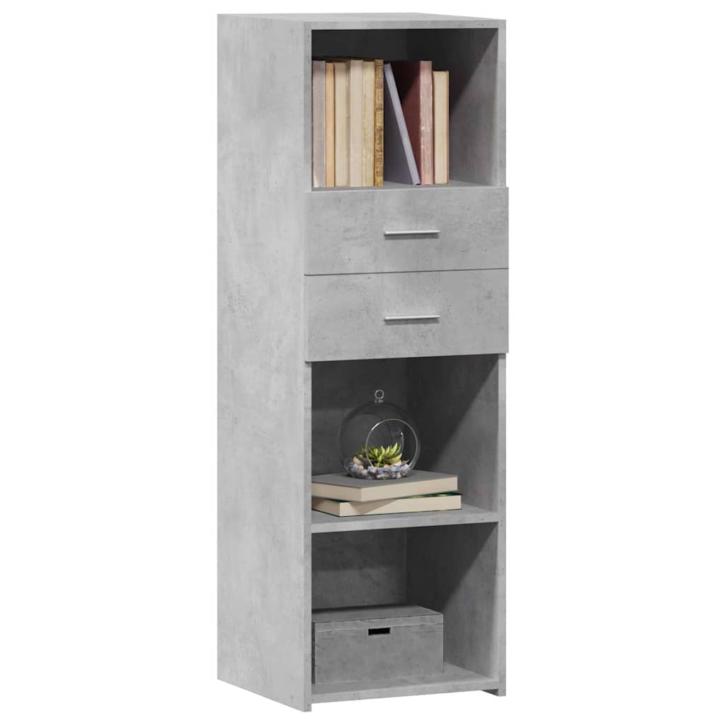 vidaXL Highboard Concrete Grey 40x42.5x124 cm Engineered Wood 3
