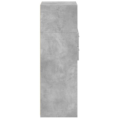 vidaXL Highboard Concrete Grey 40x42.5x124 cm Engineered Wood 5
