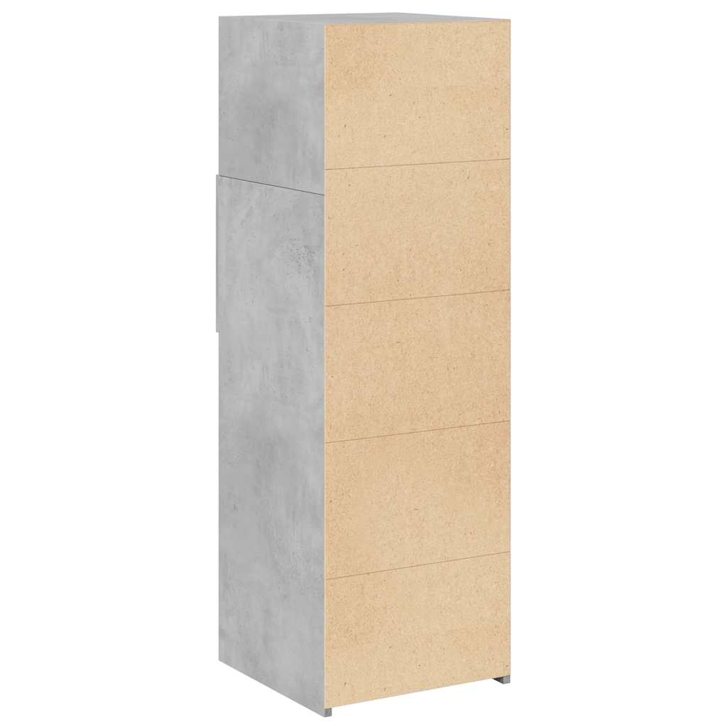 vidaXL Highboard Concrete Grey 40x42.5x124 cm Engineered Wood 6