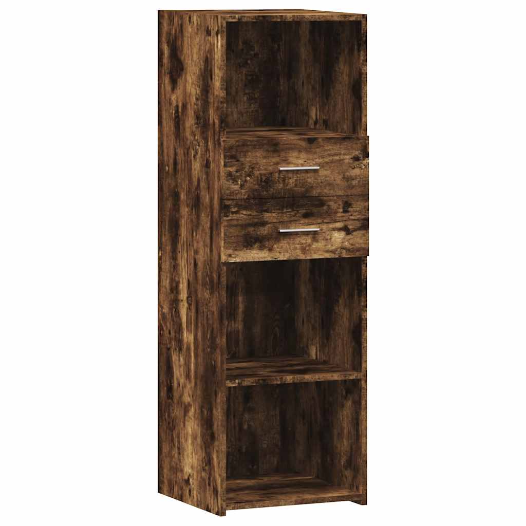 vidaXL Highboard Smoked Oak 40x42.5x124 cm Engineered Wood 2