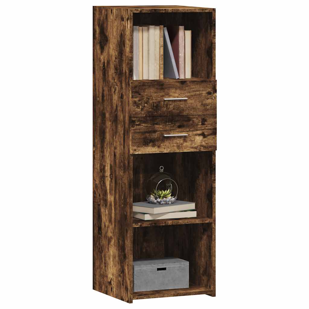 vidaXL Highboard Smoked Oak 40x42.5x124 cm Engineered Wood 3