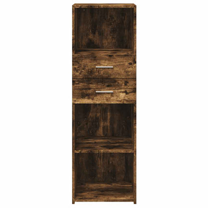 vidaXL Highboard Smoked Oak 40x42.5x124 cm Engineered Wood 4