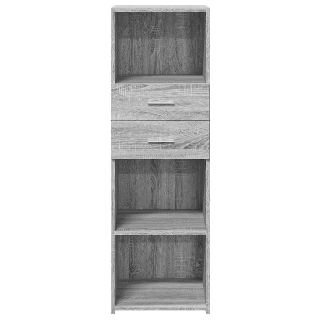 vidaXL Highboard Grey Sonoma 40x42.5x124 cm Engineered Wood 4