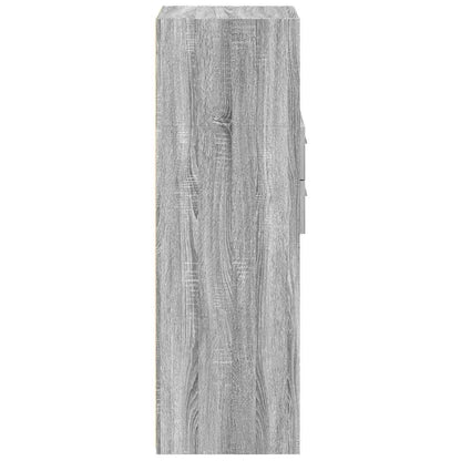 vidaXL Highboard Grey Sonoma 40x42.5x124 cm Engineered Wood 5