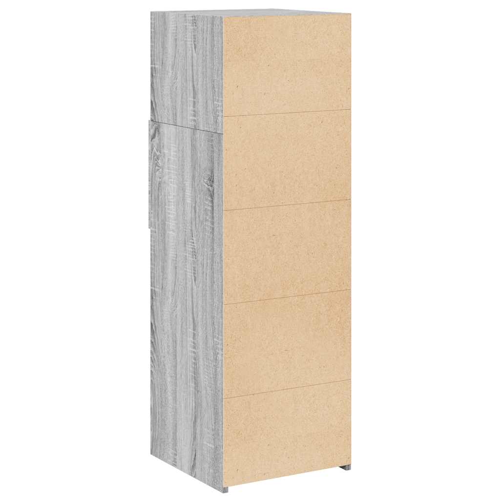vidaXL Highboard Grey Sonoma 40x42.5x124 cm Engineered Wood 6