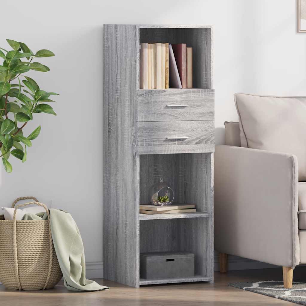 vidaXL Highboard Grey Sonoma 40x42.5x124 cm Engineered Wood 1