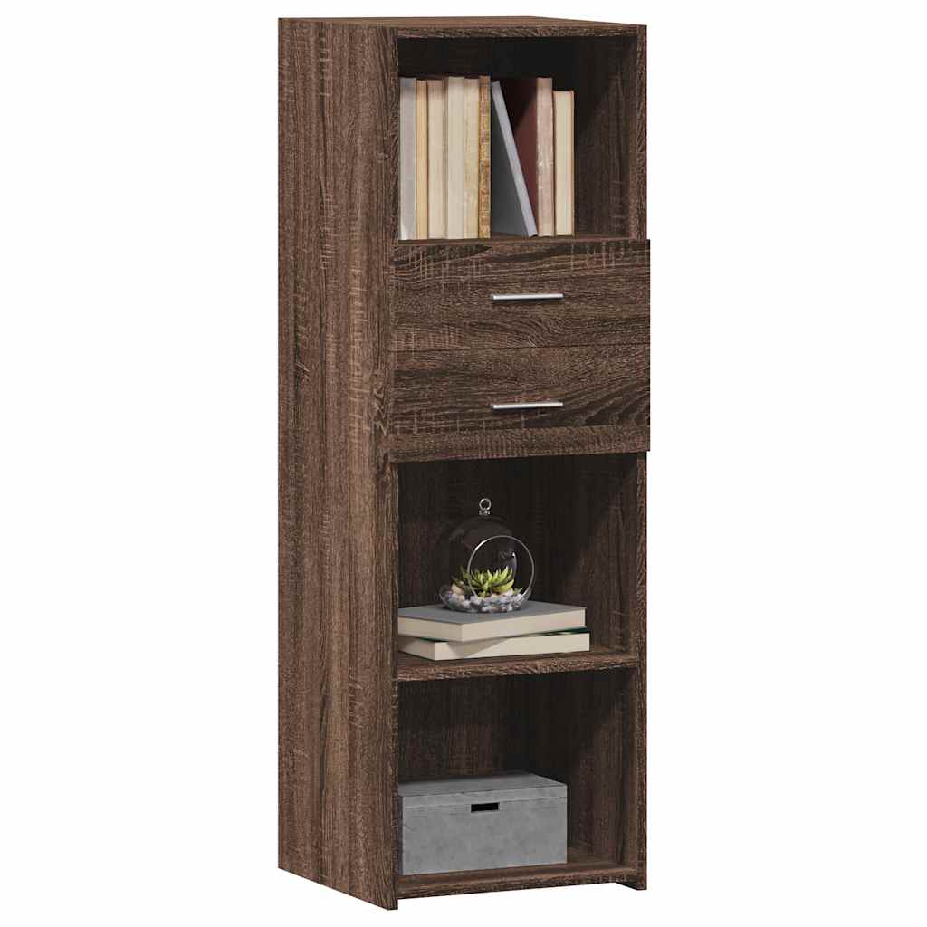 vidaXL Highboard Brown Oak 40x42.5x124 cm Engineered Wood 3