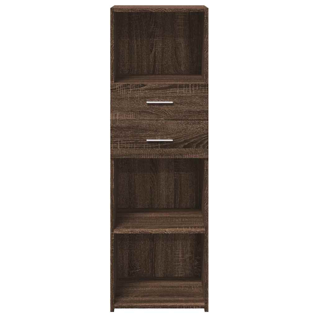 vidaXL Highboard Brown Oak 40x42.5x124 cm Engineered Wood 4