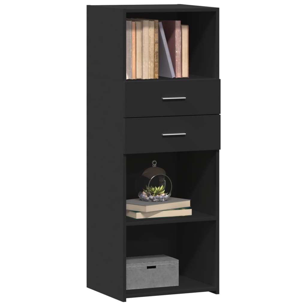 vidaXL Highboard Black 45x42.5x124 cm Engineered Wood 3