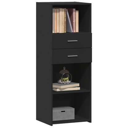 vidaXL Highboard Black 45x42.5x124 cm Engineered Wood 3