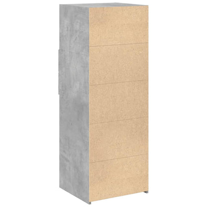 vidaXL Highboard Concrete Grey 45x42.5x124 cm Engineered Wood 6