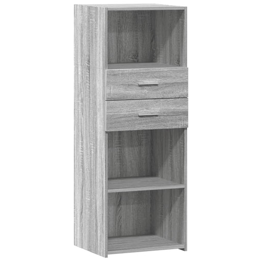 vidaXL Highboard Grey Sonoma 45x42,5x124 cm Engineered Wood 2
