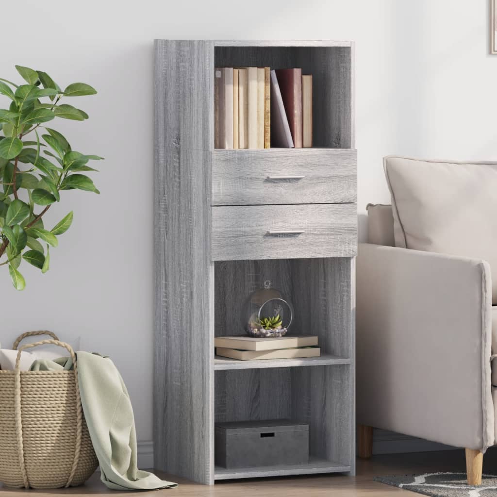 Highboard 45x42,5x124 cm Engineered Wood Grey sonoma