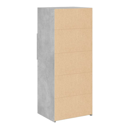 Highboard 50x42,5x124 cm Engineered Wood Concrete grey