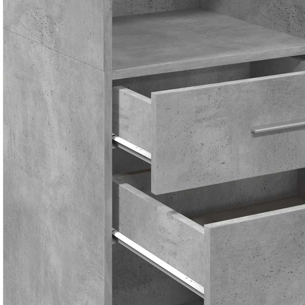 Highboard 50x42,5x124 cm Engineered Wood Concrete grey