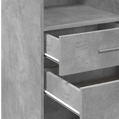 Highboard 50x42,5x124 cm Engineered Wood Concrete grey