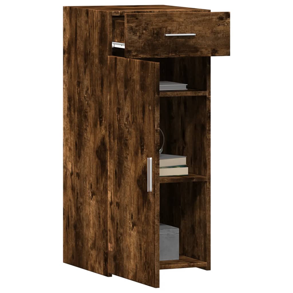 vidaXL Sideboard Smoked Oak 40x42.5x93 cm Engineered Wood 3