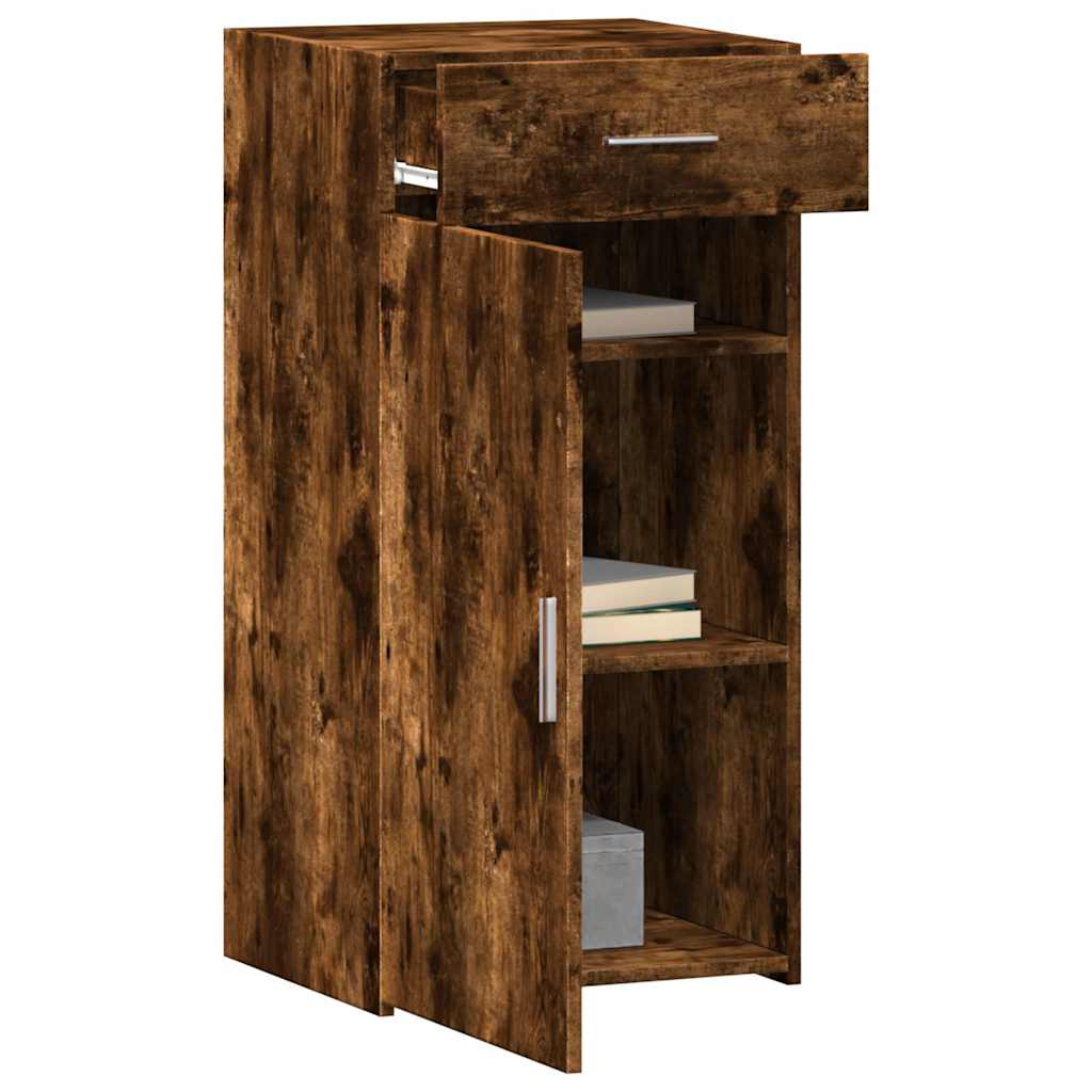 vidaXL Sideboard Smoked Oak 45x42.5x93 cm Engineered Wood 3