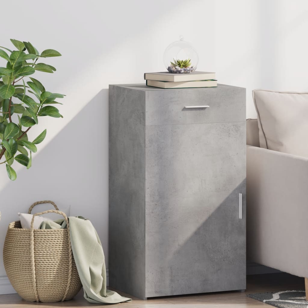 Sideboard 50x42,5x93 cm Engineered Wood Concrete grey