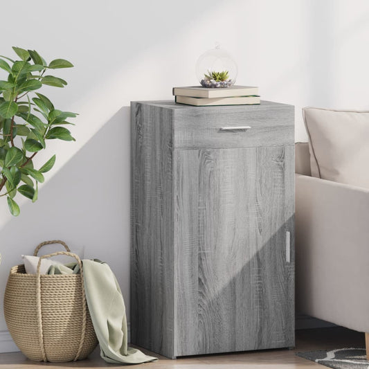 vidaXL Sideboard Grey Sonoma 50x42,5x93 cm Engineered Wood 1