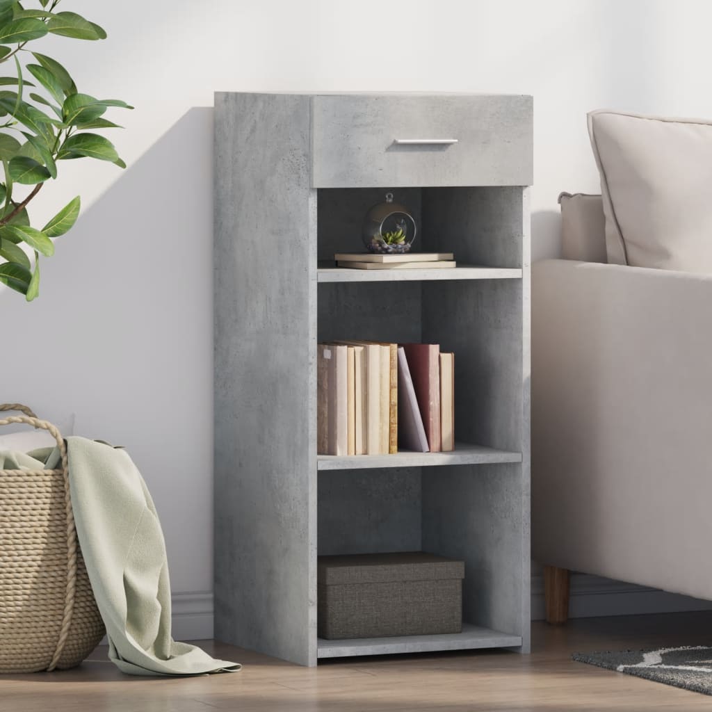 vidaXL Sideboard Concrete Grey 40x42.5x93 cm Engineered Wood 1