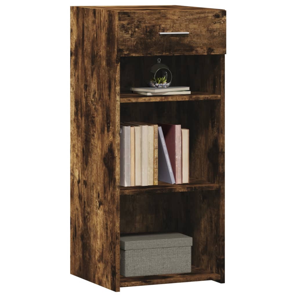 vidaXL Sideboard Smoked Oak 40x42.5x93 cm Engineered Wood 3