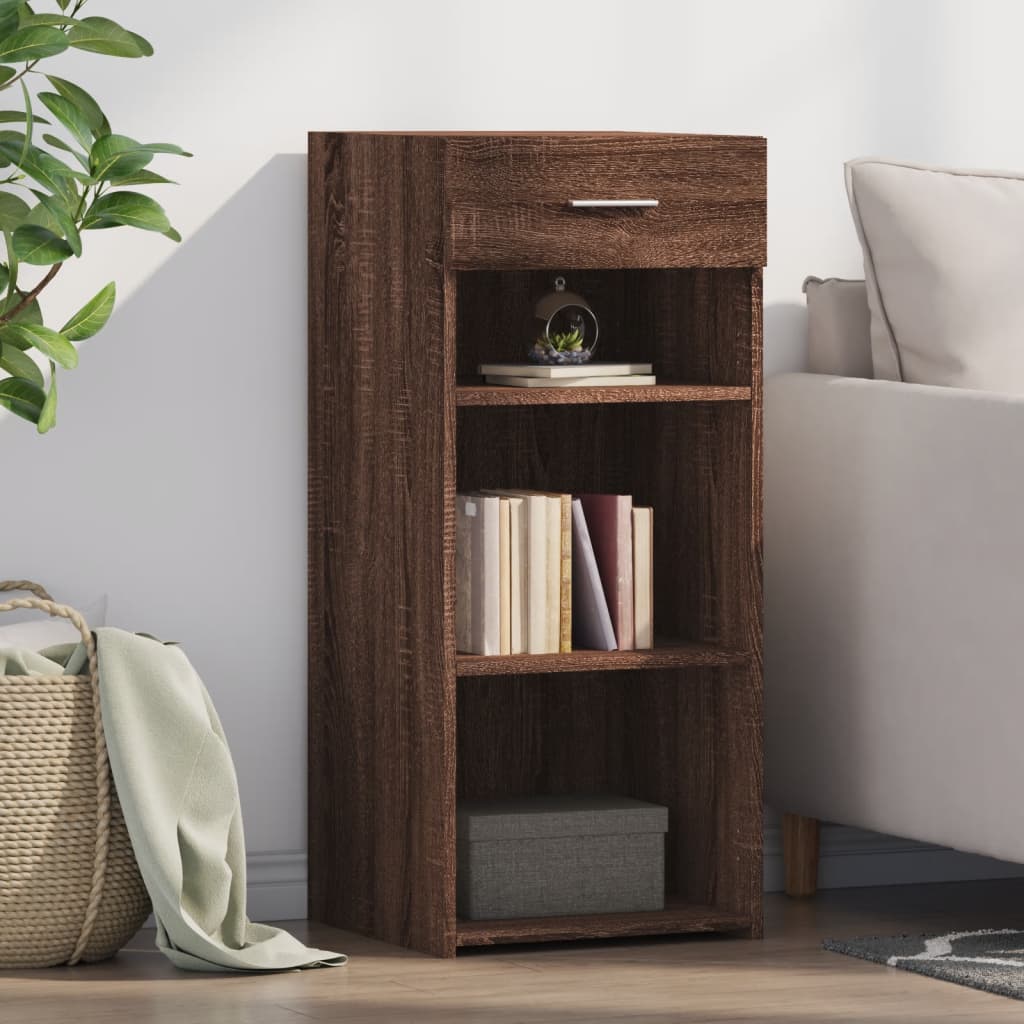vidaXL Sideboard Brown Oak 40x42.5x93 cm Engineered Wood 1