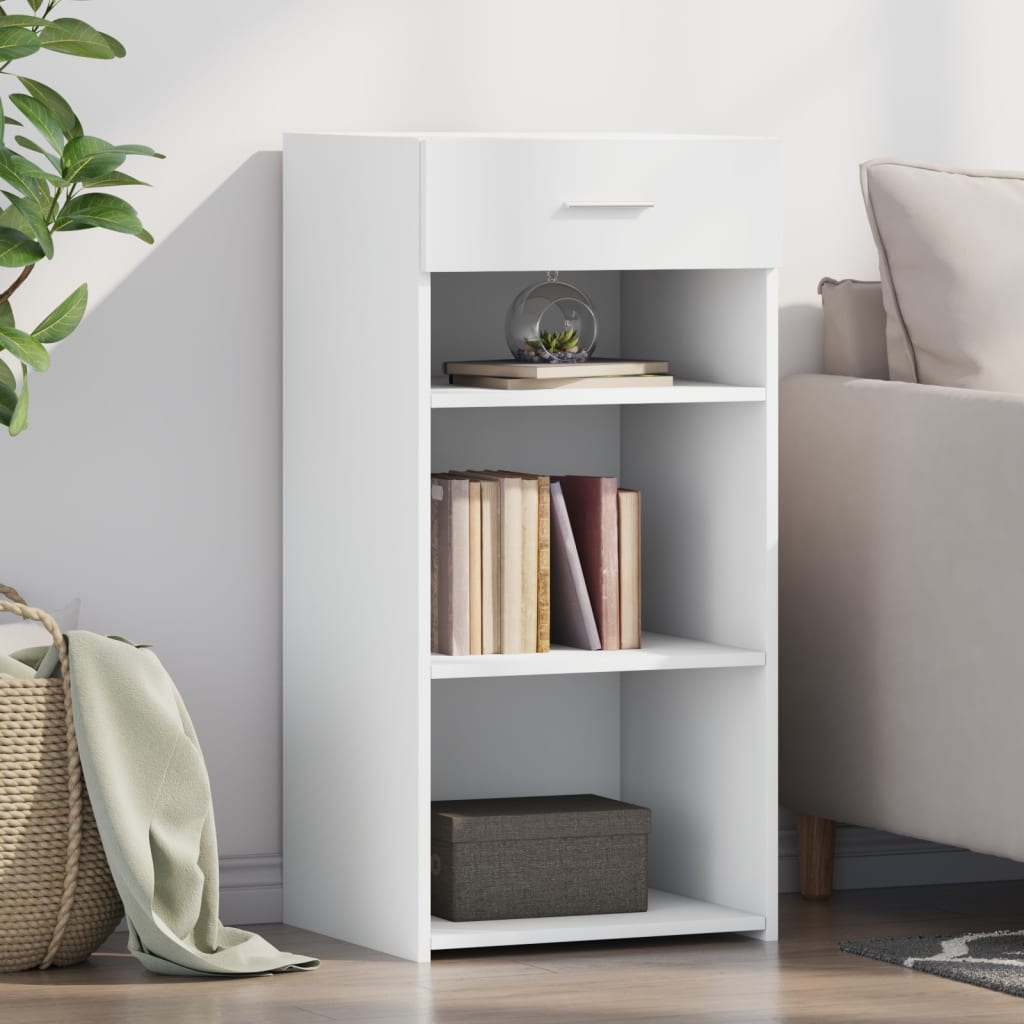 vidaXL Sideboard White 45x42.5x93 cm Engineered Wood 1