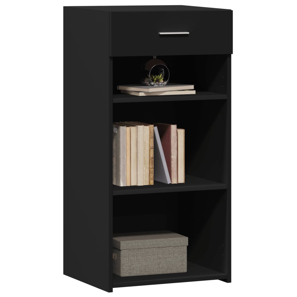 vidaXL Sideboard Black 45x42.5x93 cm Engineered Wood 3