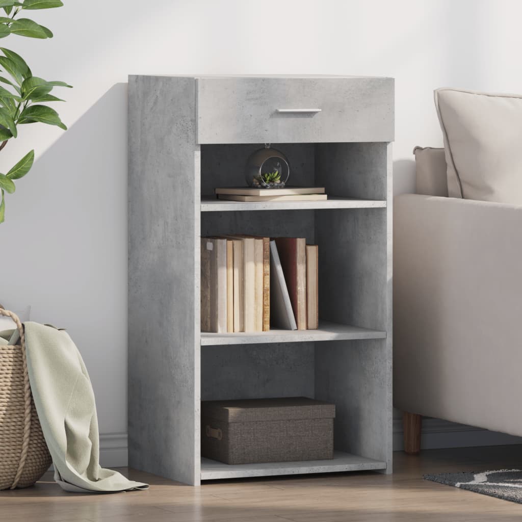 vidaXL Sideboard Concrete Grey 50x42.5x93 cm Engineered Wood 1