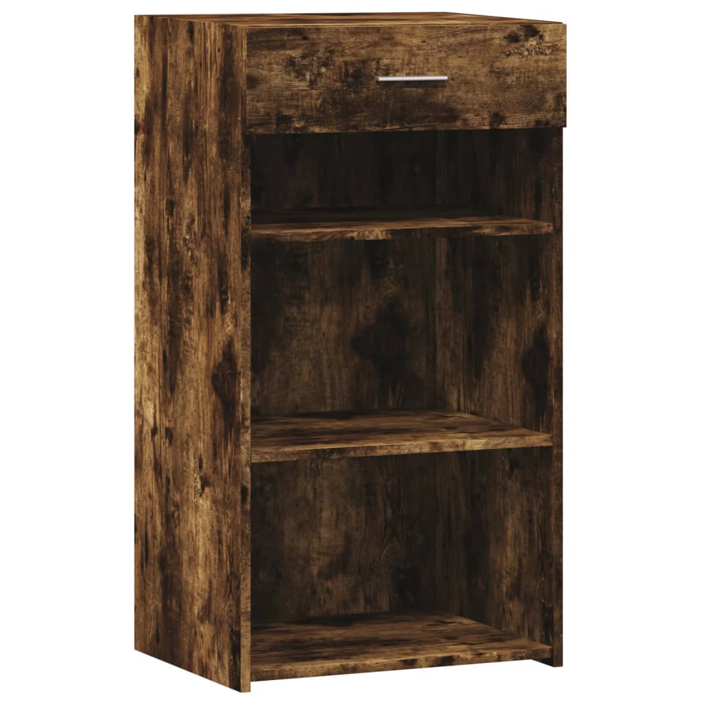 vidaXL Sideboard Smoked Oak 50x42.5x93 cm Engineered Wood 2