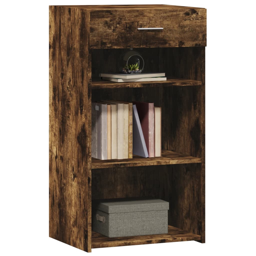 vidaXL Sideboard Smoked Oak 50x42.5x93 cm Engineered Wood 3