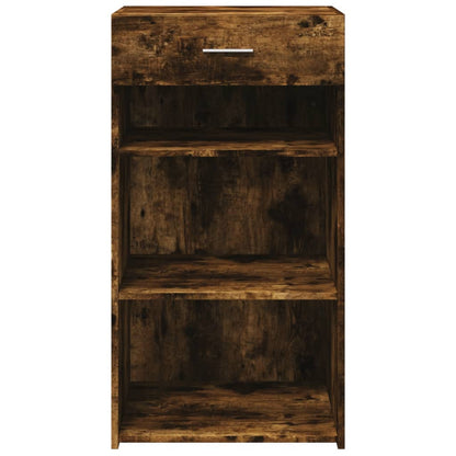 vidaXL Sideboard Smoked Oak 50x42.5x93 cm Engineered Wood 4