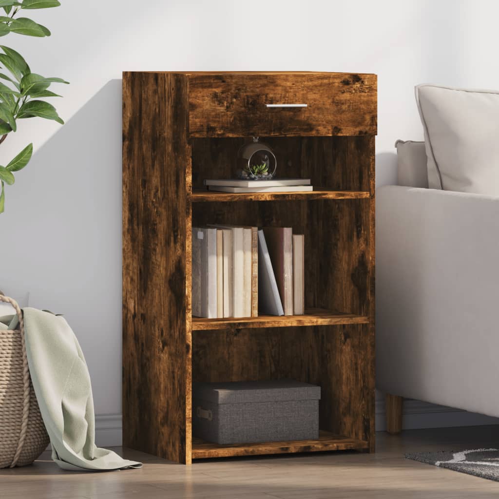 vidaXL Sideboard Smoked Oak 50x42.5x93 cm Engineered Wood 1