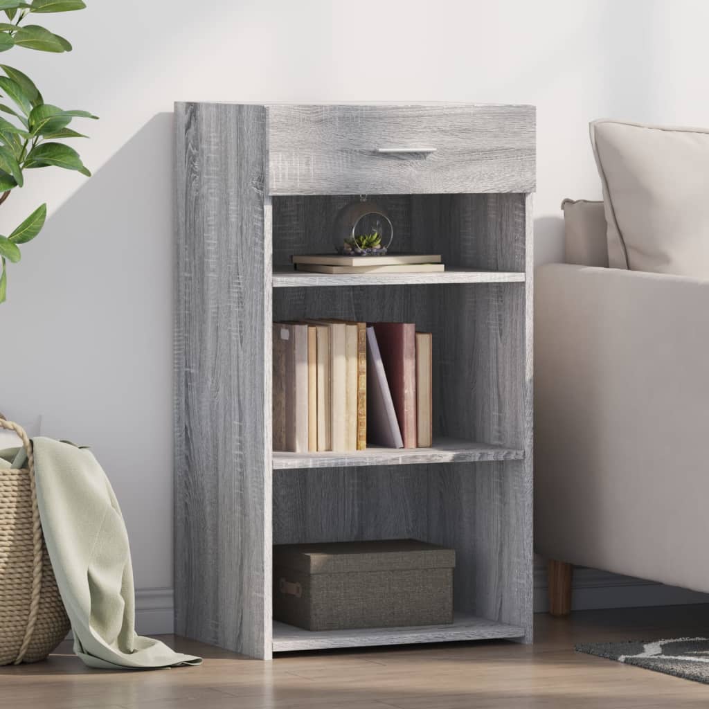 vidaXL Sideboard Grey Sonoma 50x42.5x93 cm Engineered Wood 1