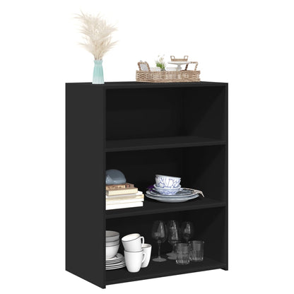 vidaXL Sideboard Black 70x41x93 cm Engineered Wood 3