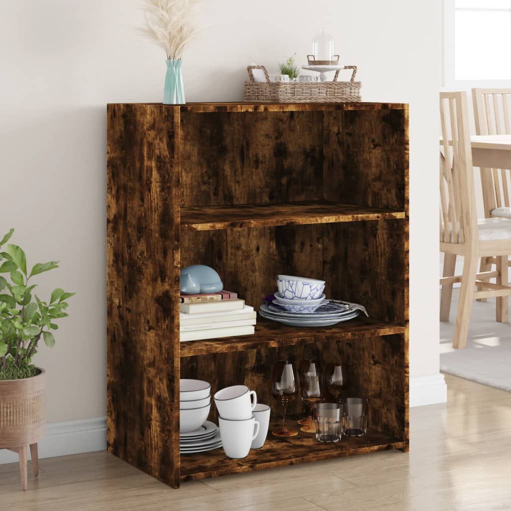 vidaXL Sideboard Smoked Oak 70x41x93 cm Engineered Wood 1
