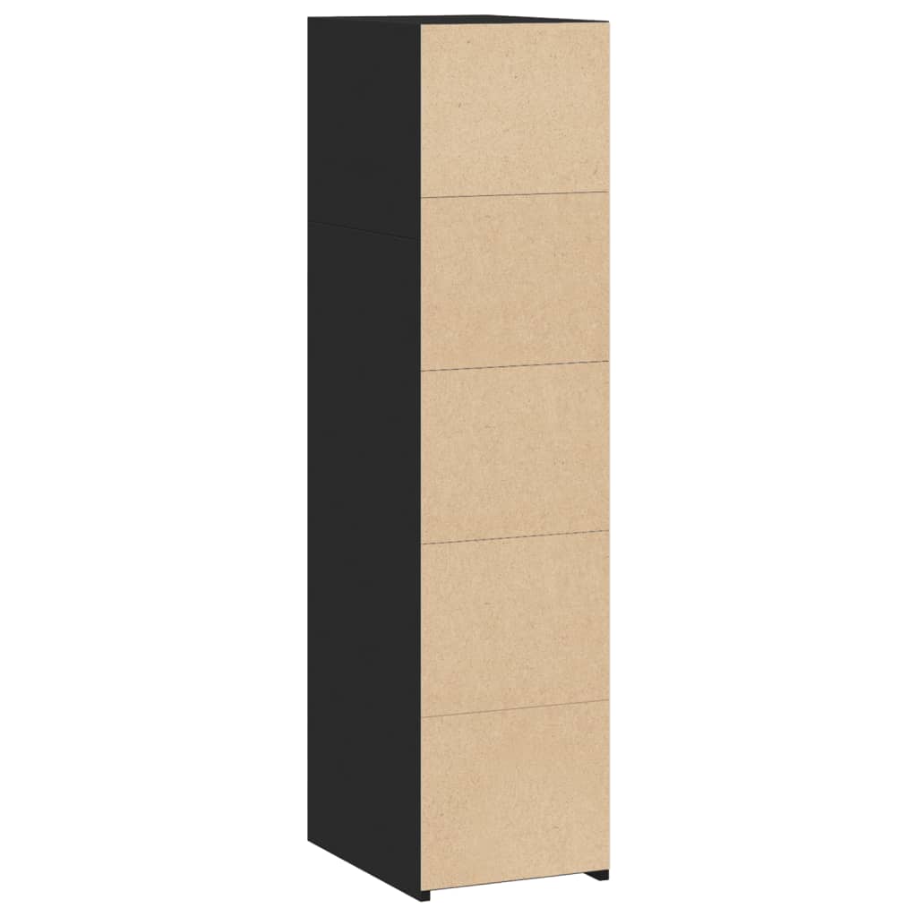 vidaXL Highboard Black 30x41x124 cm Engineered Wood 6