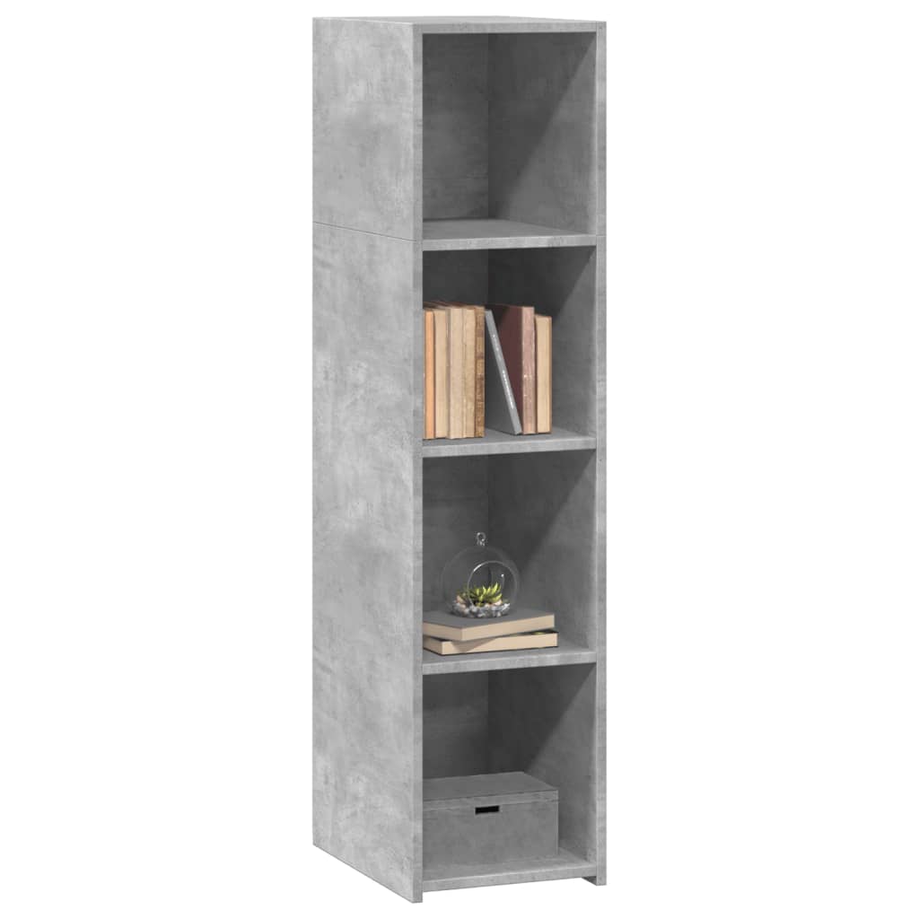 vidaXL Highboard Concrete Grey 30x41x124 cm Engineered Wood 3