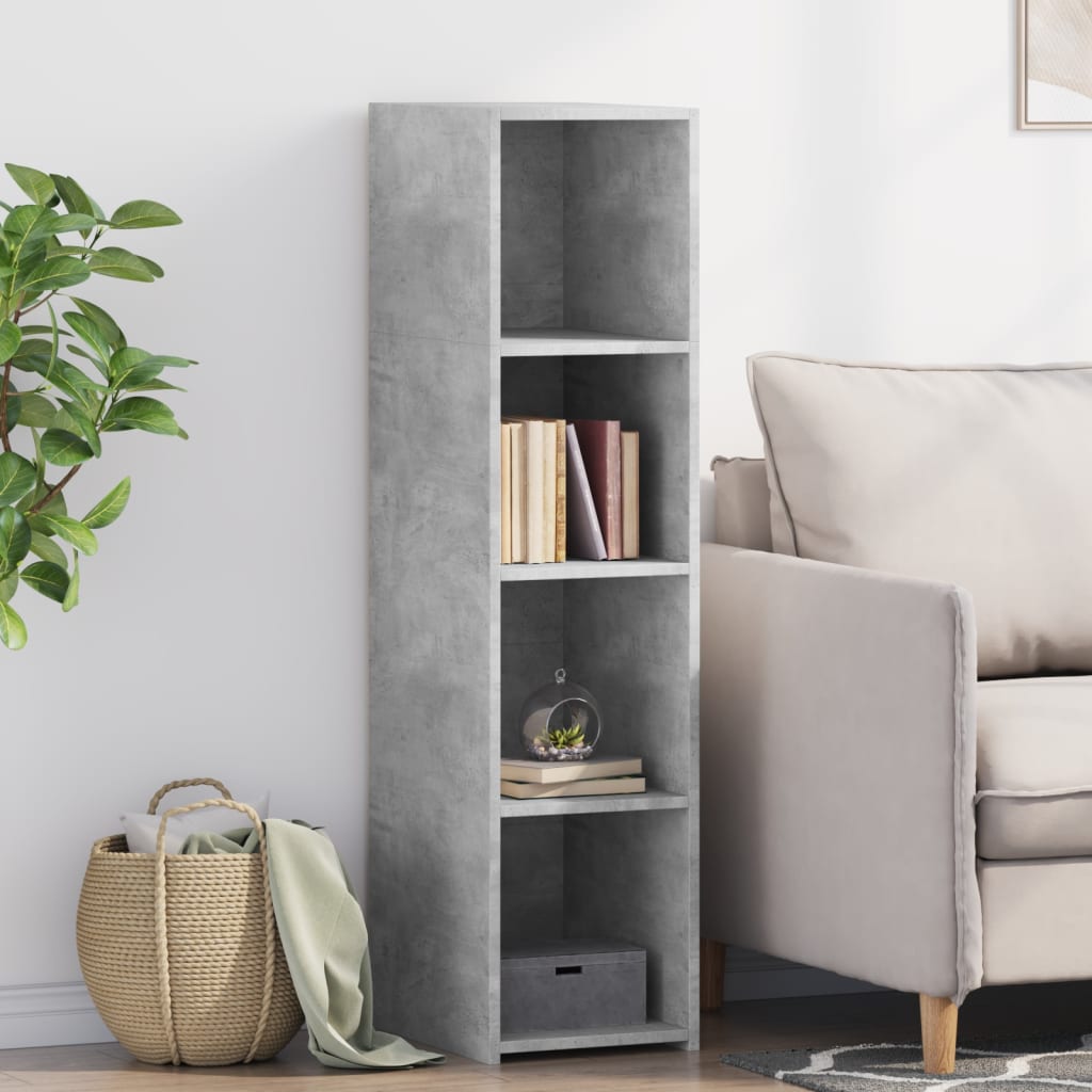 vidaXL Highboard Concrete Grey 30x41x124 cm Engineered Wood 1