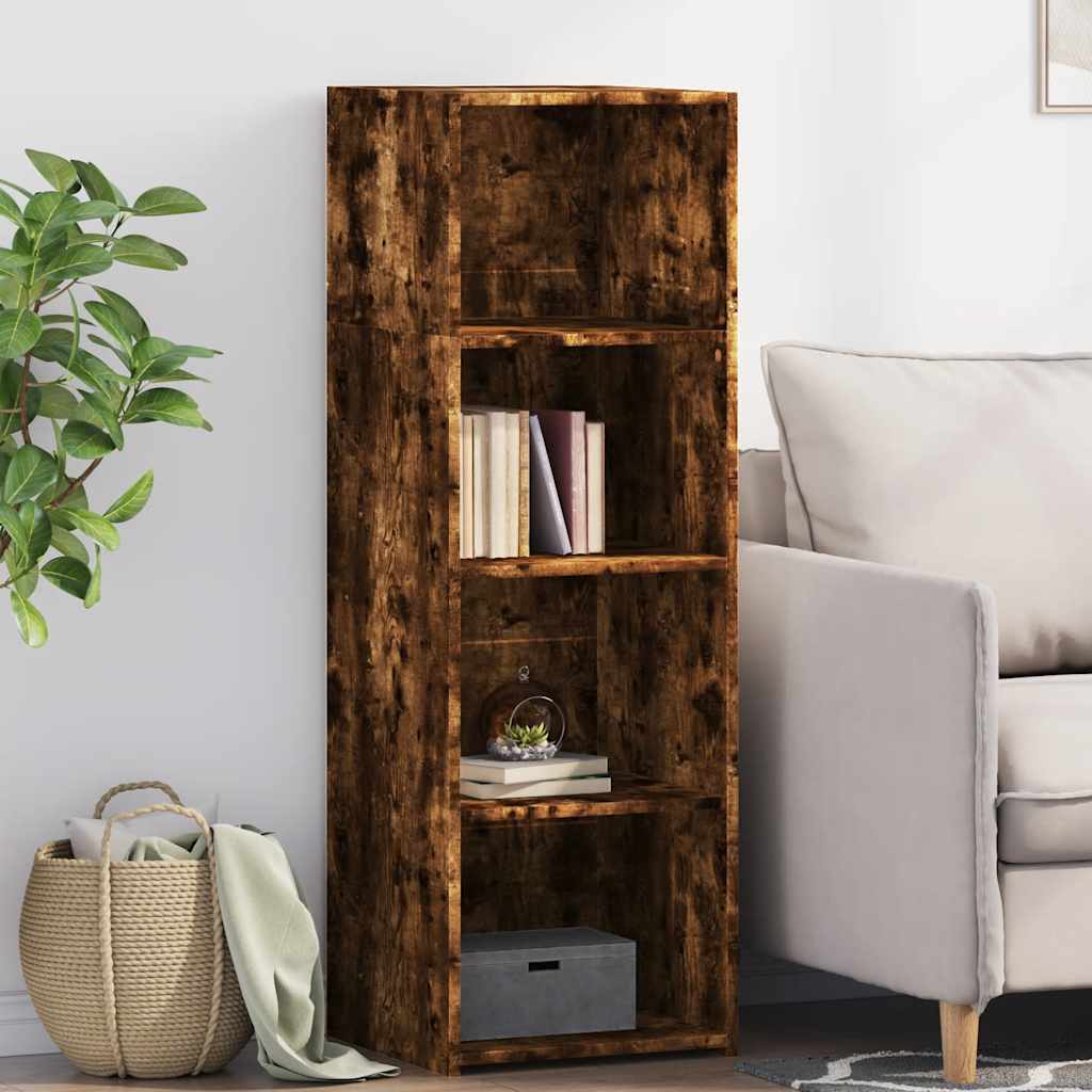 vidaXL Highboard Smoked Oak 40x41x124 cm Engineered Wood 1