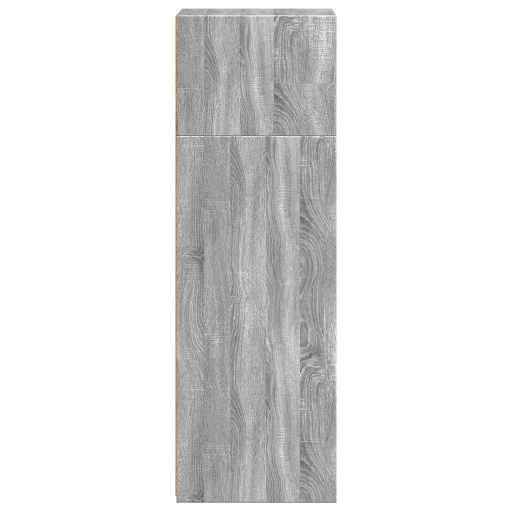 vidaXL Highboard Grey Sonoma 40x41x124 cm Engineered Wood 5
