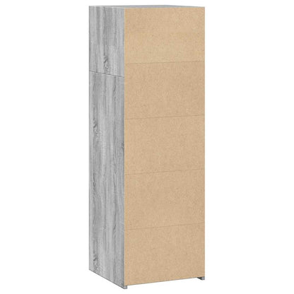 vidaXL Highboard Grey Sonoma 40x41x124 cm Engineered Wood 6