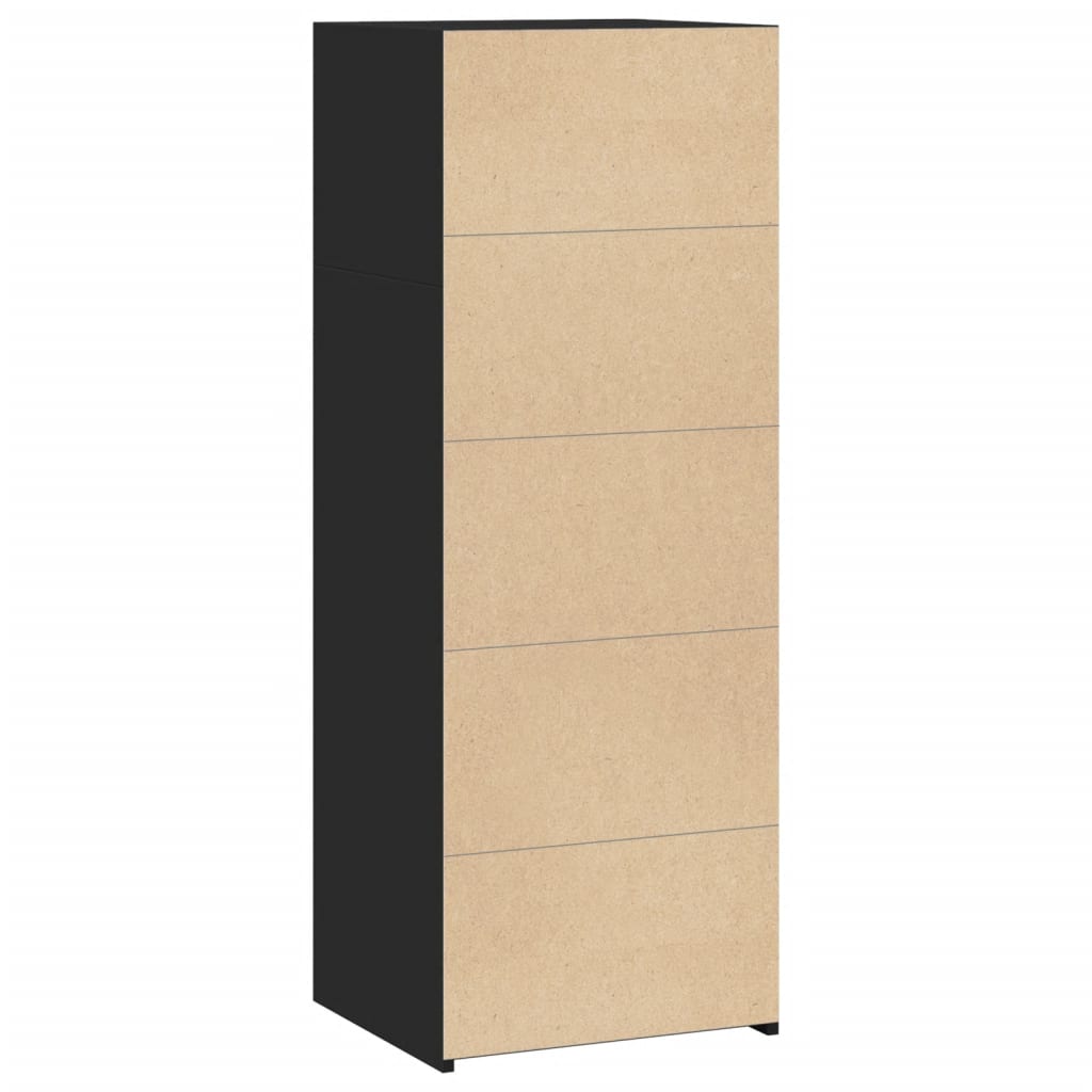 vidaXL Highboard Black 45x41x124 cm Engineered Wood 6