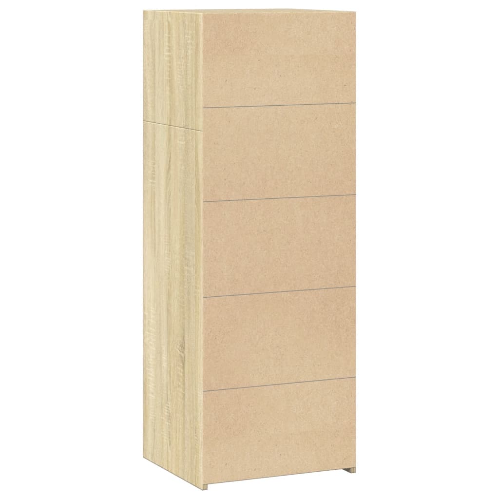 vidaXL Highboard Sonoma Oak 45x41x124 cm Engineered Wood 6