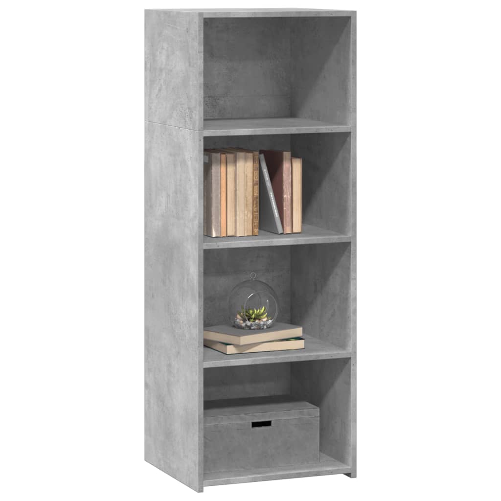 vidaXL Highboard Concrete Grey 45x41x124 cm Engineered Wood 3
