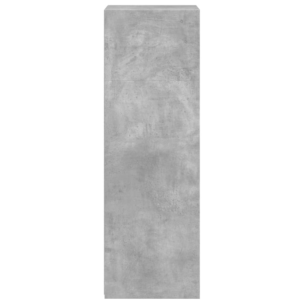 vidaXL Highboard Concrete Grey 45x41x124 cm Engineered Wood 5