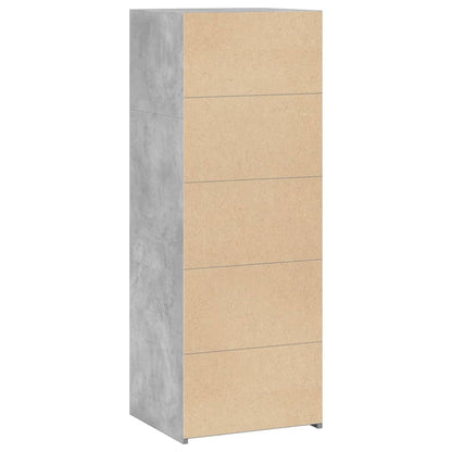 vidaXL Highboard Concrete Grey 45x41x124 cm Engineered Wood 6